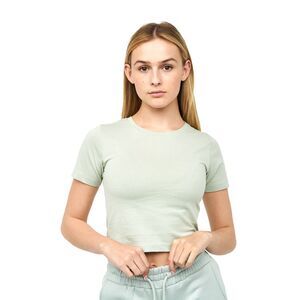 Juice Womens/Ladies Tilly Crop T-Shirt / Sage